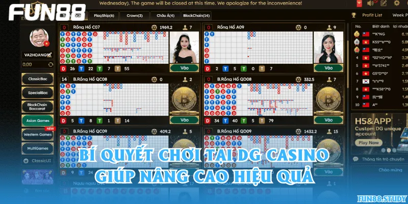 Bí quyết chơi tại DG Casino giúp nâng cao hiệu quả