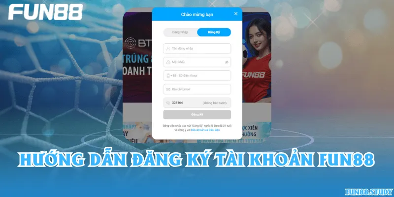 Đăng ký tài khoản Fun88