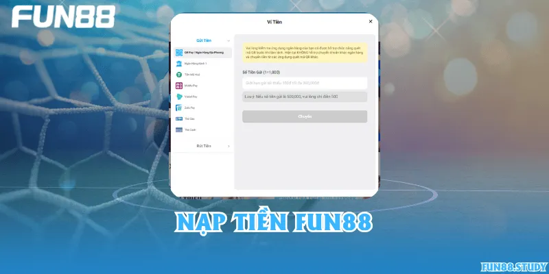 Nạp tiền Fun88